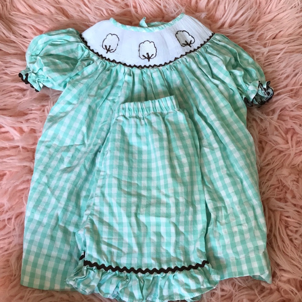 Cotton Smocked Top and Shorts